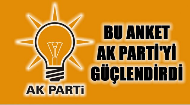 Bu Anket Ak Parti'nin Elini Güçlendirdi...