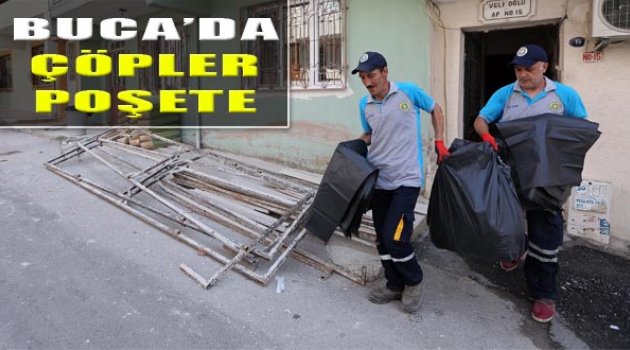 Buca'da Çöpler Poşete
