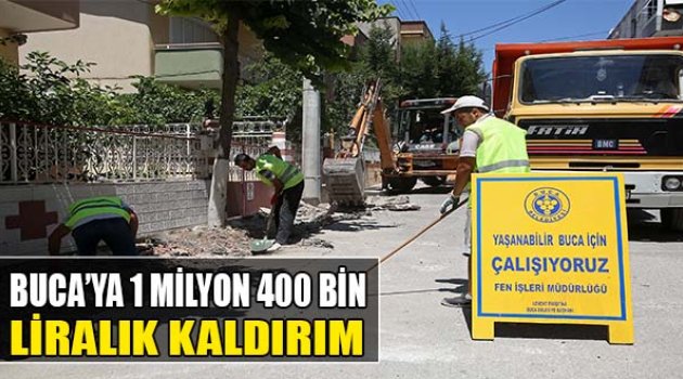 Buca&#039;ya 1 Milyon 400 Bin Liralık Kaldırım