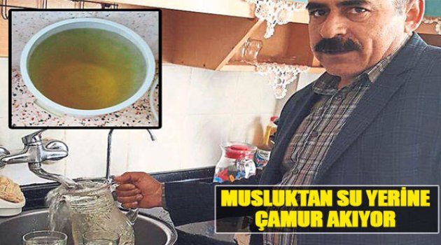 Çamdibi’nde Musluktan Su Yerine Çamur Akıyor!