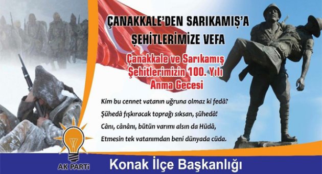 Çanakkale'den Sarıkamış'a Şehitlerimize Vefa