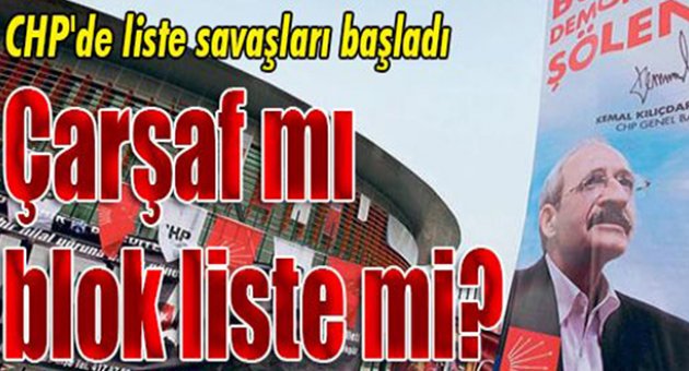 Çarşaf mı blok liste mi?