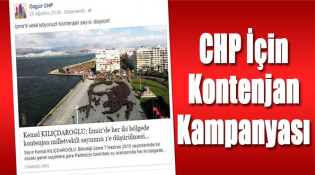 CHP İzmir'de Gündem Kontenjan