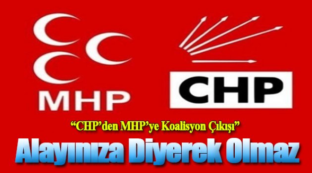 CHP'den MHP'ye: Alayınıza Diyerek Olmaz, Makul Protokolle Biraraya Gelelim