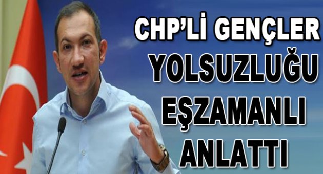 CHP'li gençlerden eşzamanlı eylem