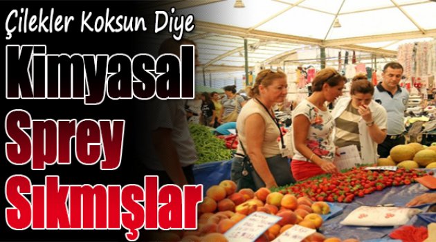 Çilekler Koksun Diye Kimyasal Sprey Sıkmışlar