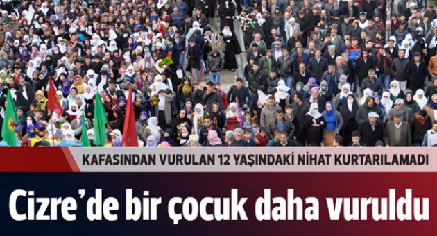 Cizre'de 12 yaşındaki çocuk öldürüldü