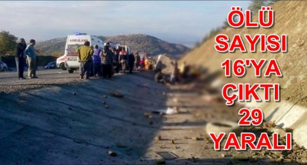 Çoğunluğu kadın olan mevsimlik işçileri taşıyan midibüs şarampole yuvarlandı; 16 ölü, 29 yaralı!