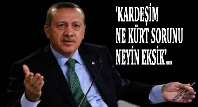 Cumhurbaşkanı Erdoğan: Kardeşim ne Kürt sorunu ya...