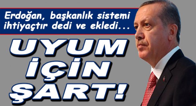Cumhurbaşkanı Erdoğan'dan Başkanlık çıkışı