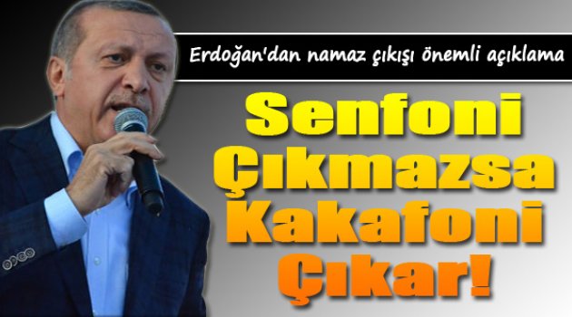 Cumhurbaşkanı Erdoğan'dan Namaz Çıkışı Önemli Açıklama...