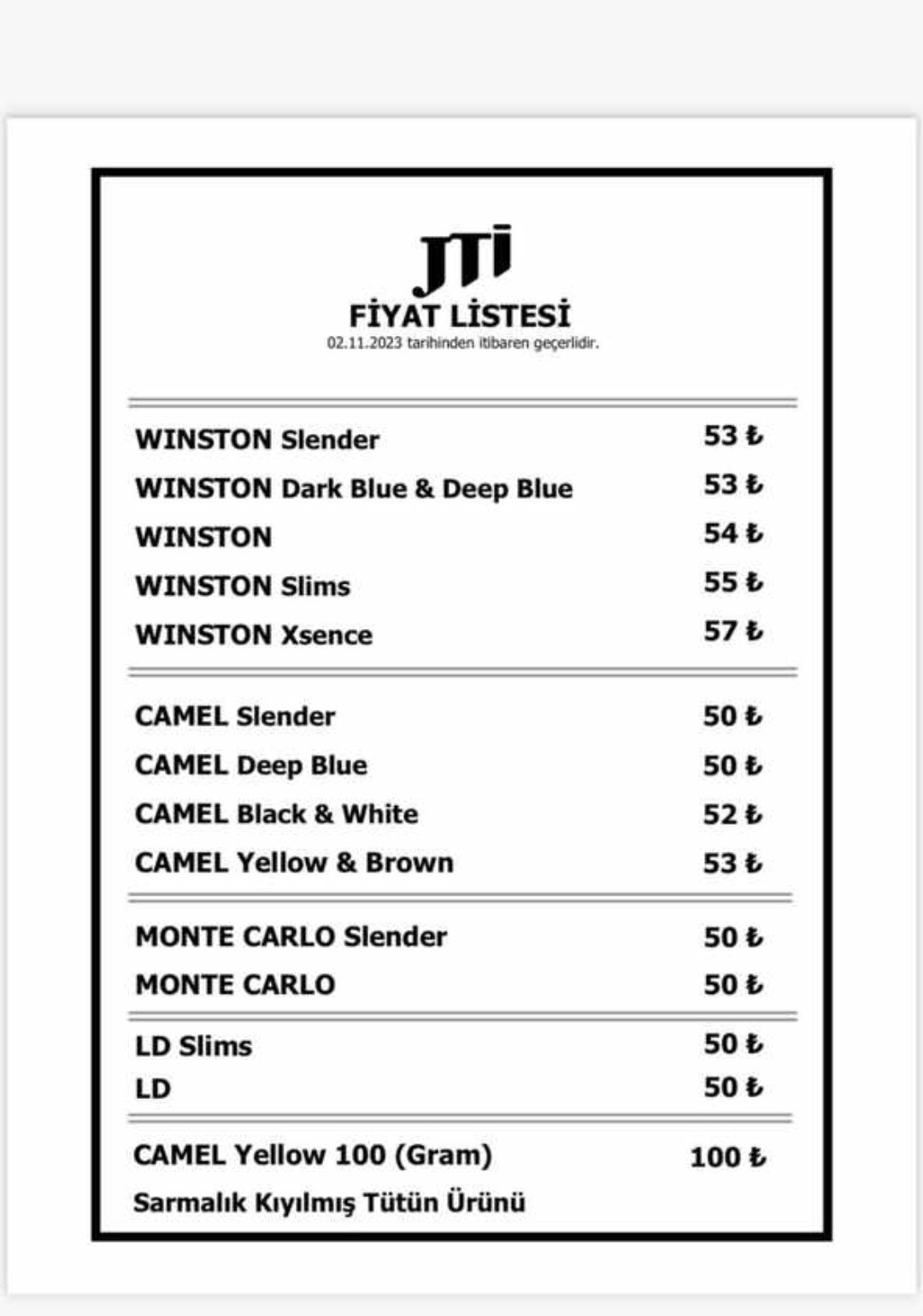 JTI grubundaki sigaralara büyük zam!