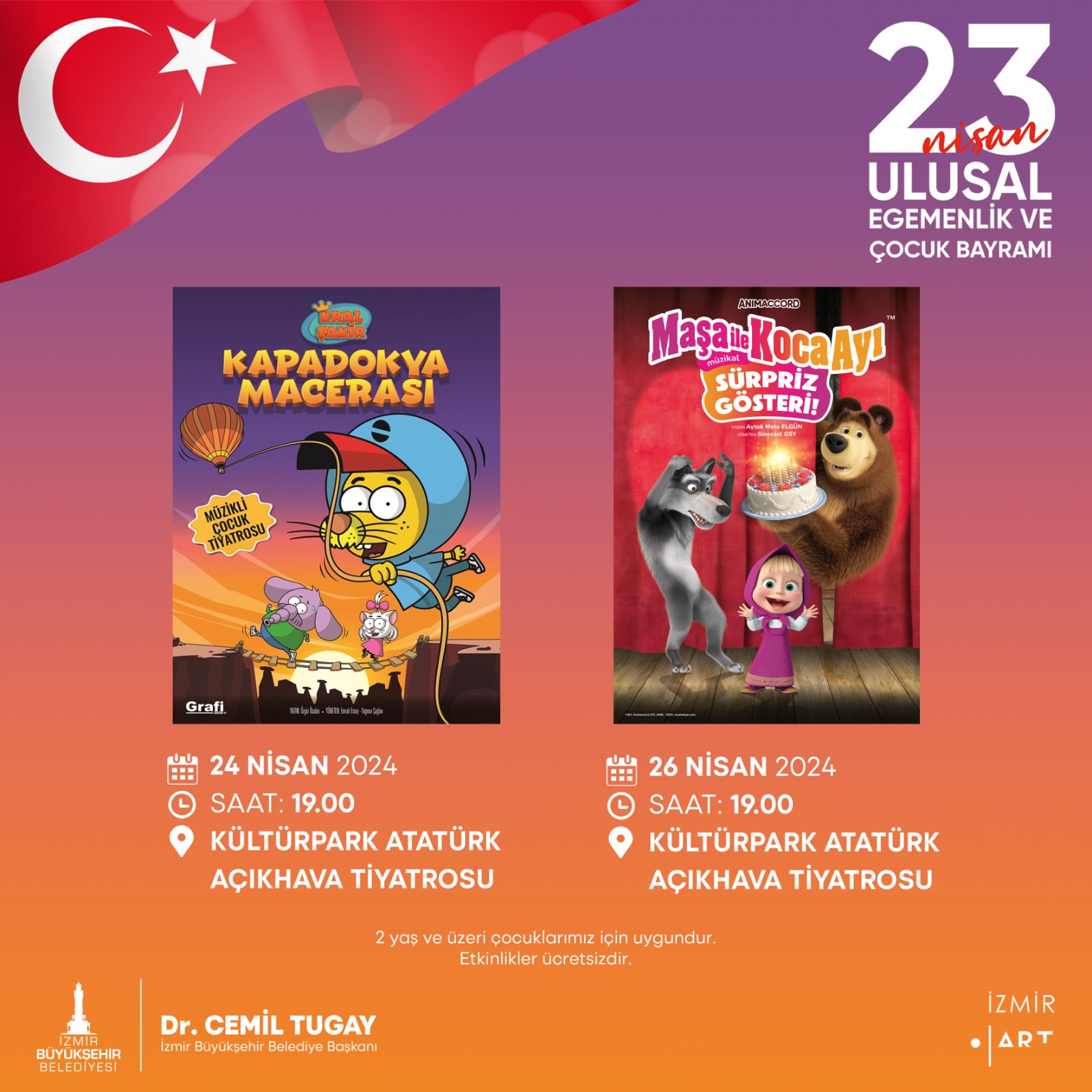 İzmir'de “Gezici Çocuk Şenliği”