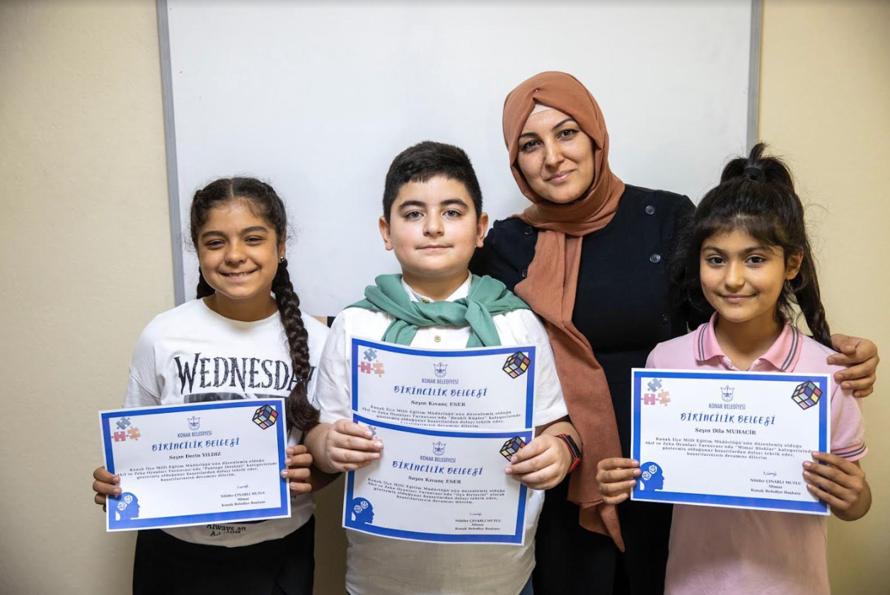 Konaklı minikler zeka oyunlarındaki başarılarıyla gururlandırdı