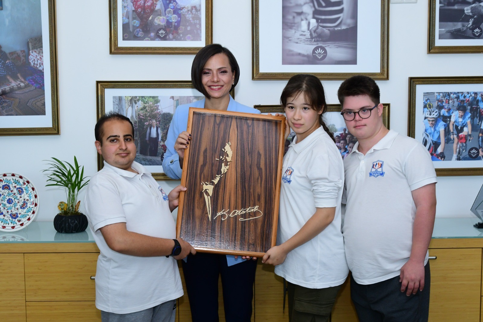 “Özel” çocuklardan Başkan Kınay'a ziyaret