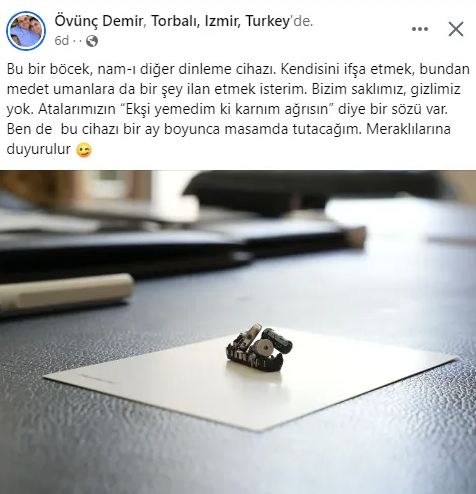 Belediye başkanlığı makamında böcek skandalı