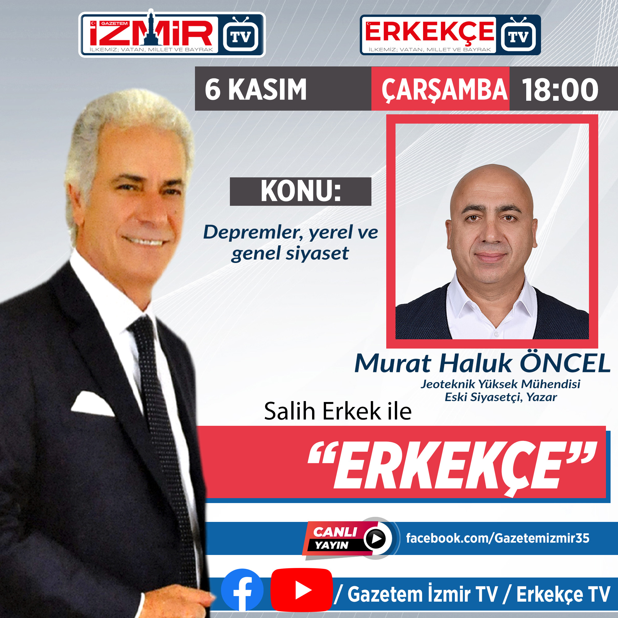 Salih ERKEK ile "ERKEKÇE" programı bugün izleyicilerle buluşacak