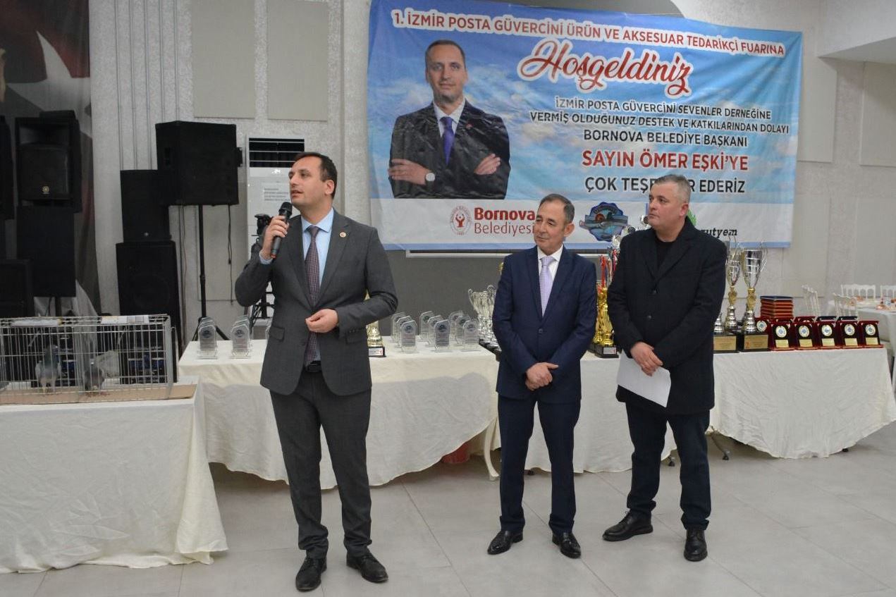 Posta güvercini tutkunları Bornova'da buluştu