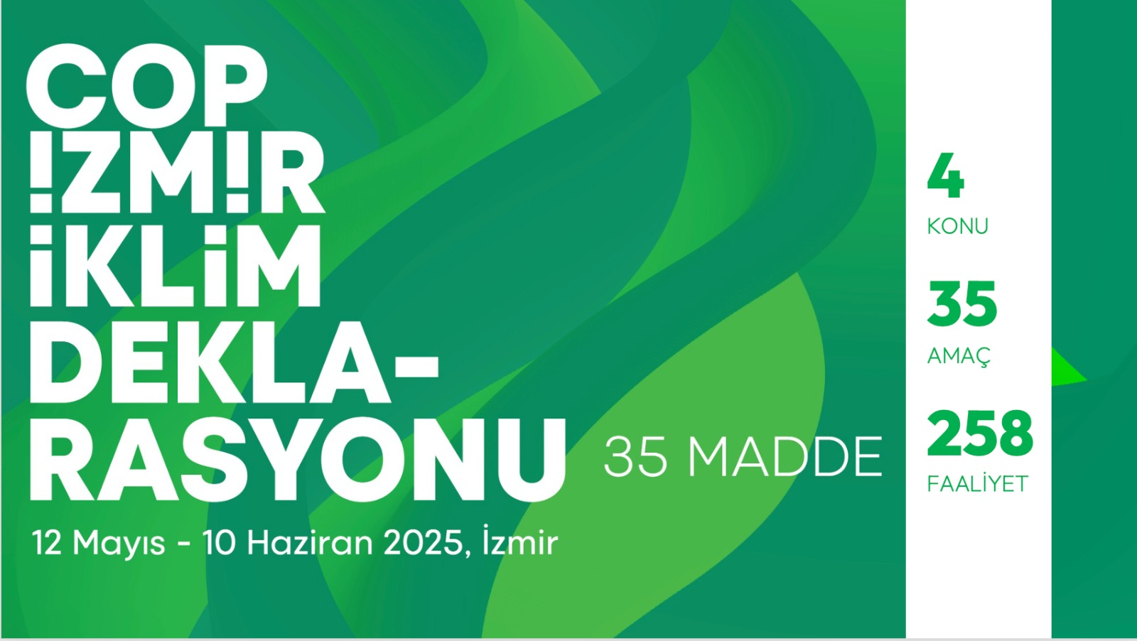 COP İzmir İklim Deklarasyonu açıklandı