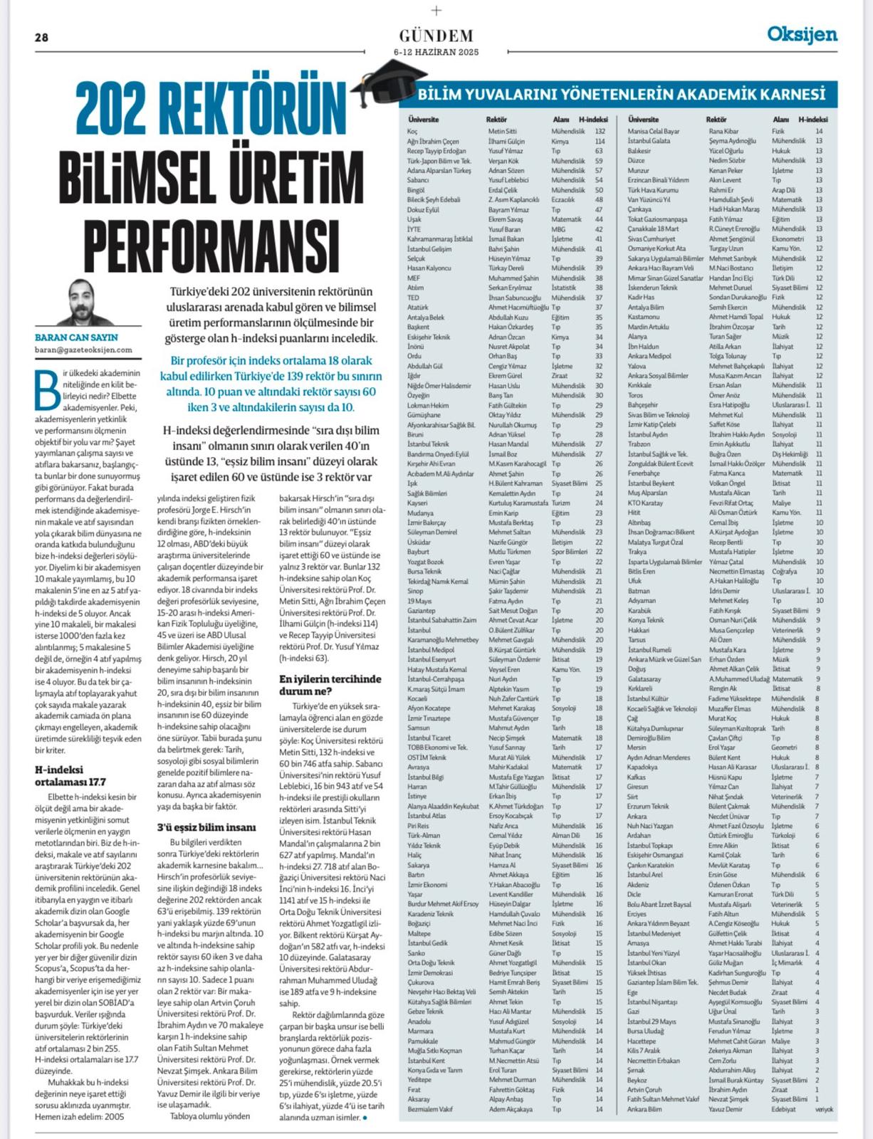 SIRA DIŞI BİLİM İNSANINDAN GURURLANDIRAN BAŞARI: PROF. DR. BAYRAM YILMAZ DEÜ’YÜ EGE’NİN YILDIZI YAPTI