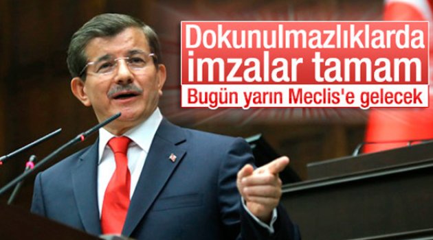 Davutoğlu Açıkladı: "Bugün Yarın Meclis’te"