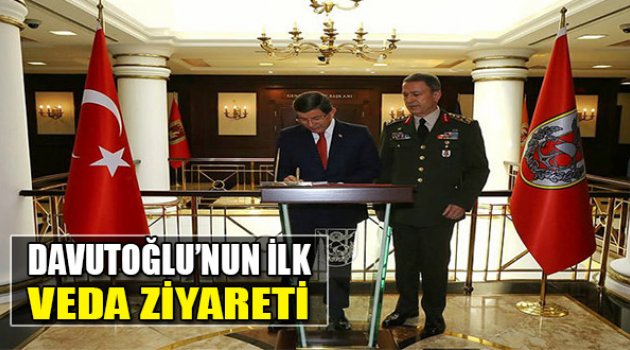 Davutoğlu’nun İlk Veda Ziyareti
