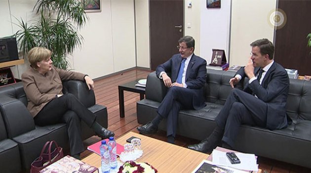 Davutoğlu, Rutte ve Merkel'den Sabaha Kadar Toplantı!