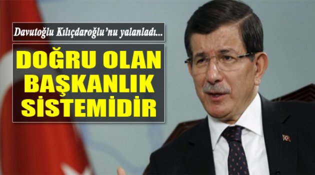 Davutoğlu'ndan Başkanlık Sistemi açıklaması