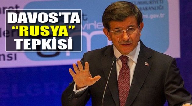 Davutoğlu'ndan Davos'ta Rusya'ya Sert Tepki