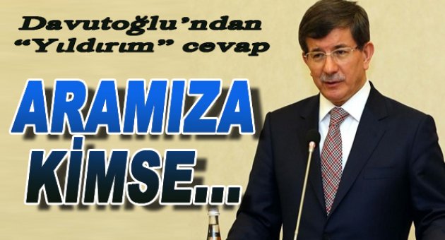Davutoğlu'ndan Yıldırım'a cevap