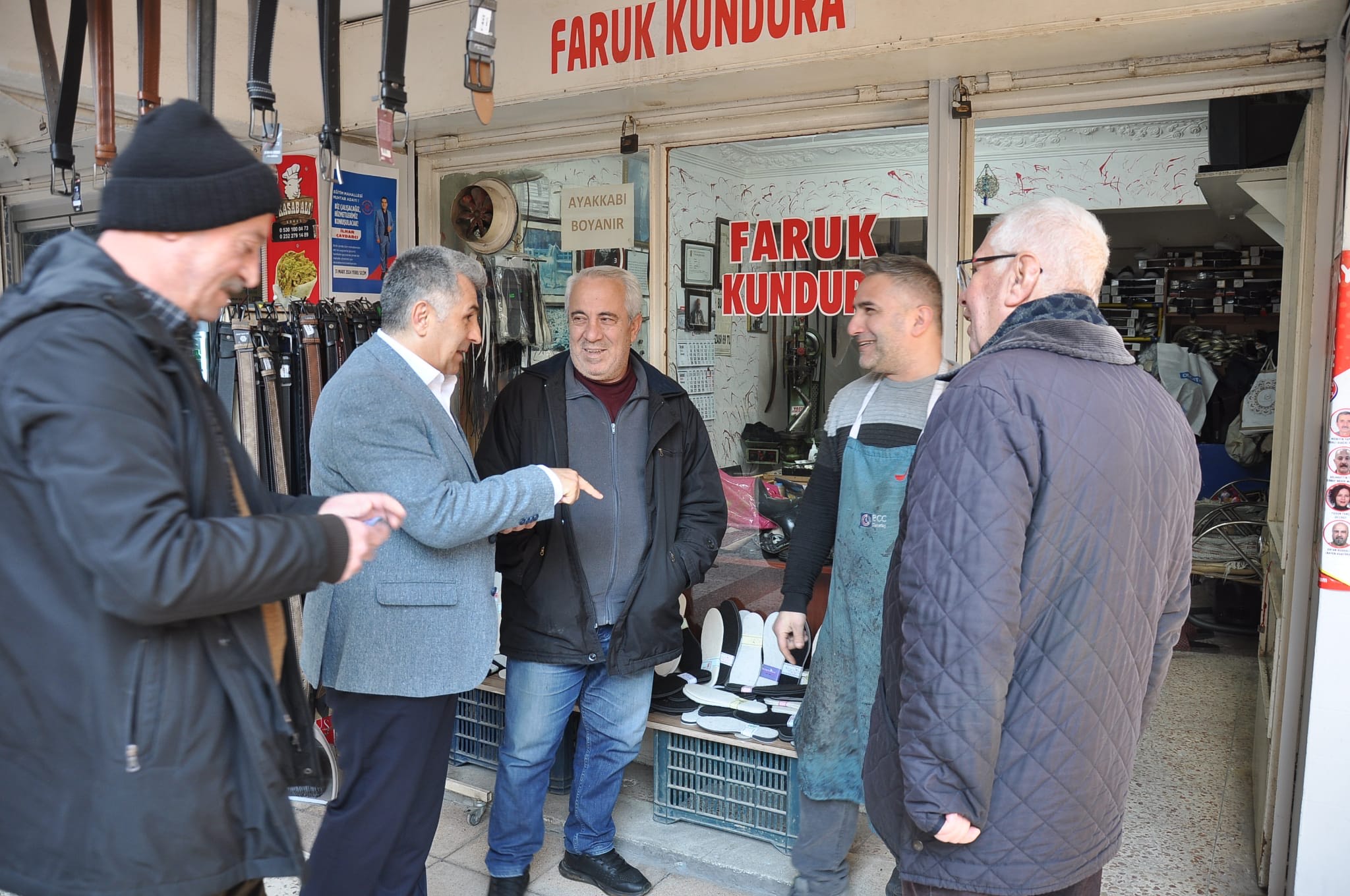 Mehmet Sadık Tunç Fahrettin Altay’da Esnafla buluştu