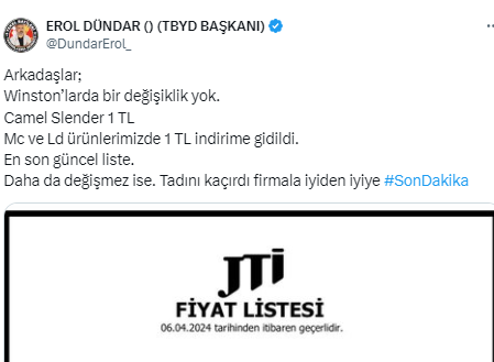 Bu sigara grubunda fiyatlar düştü!