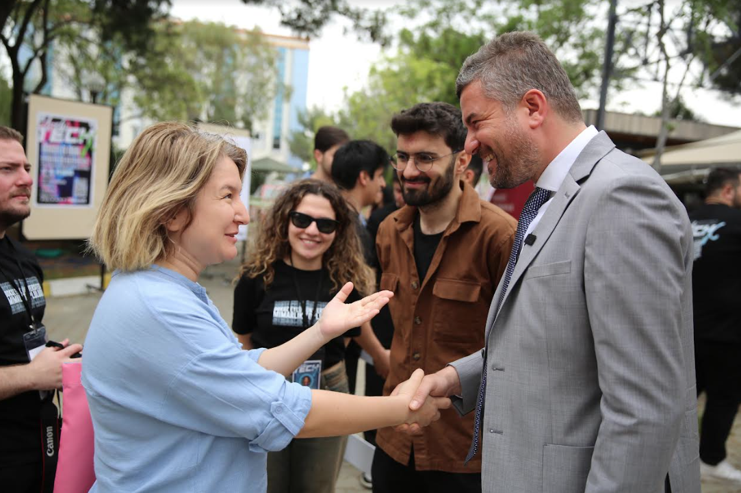 Başkan Duman,  üniversitede gençlerle bir araya geldi