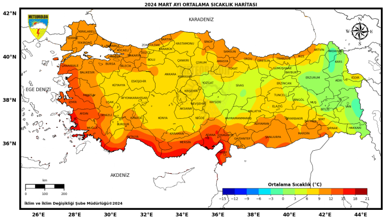 Son 53 yılın en sıcak dokuzuncu martı yaşandı