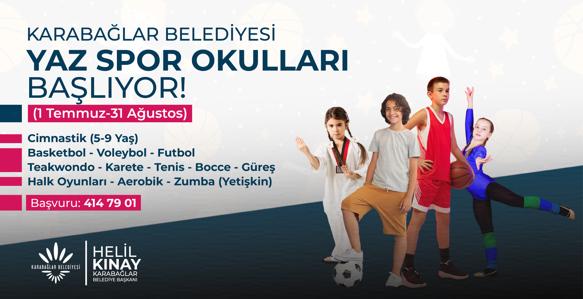 Karabağlar Belediyesi Yaz Spor Okulları başlıyor