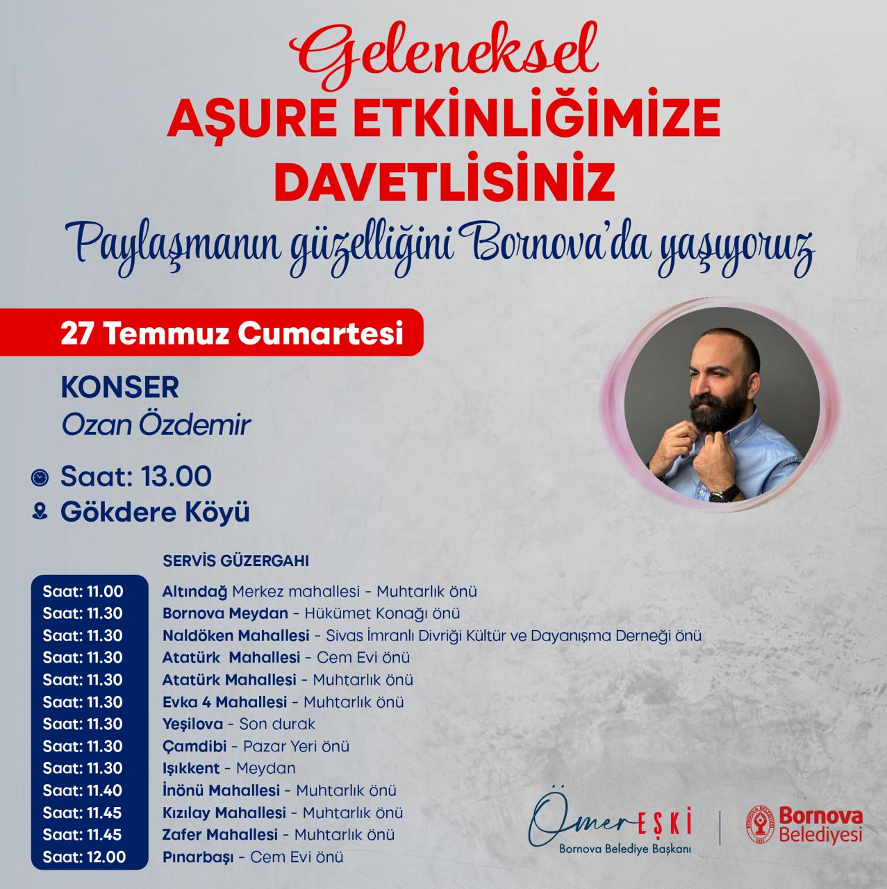 Bornova Belediyesi'nden Geleneksel Aşure Etkinlikleri