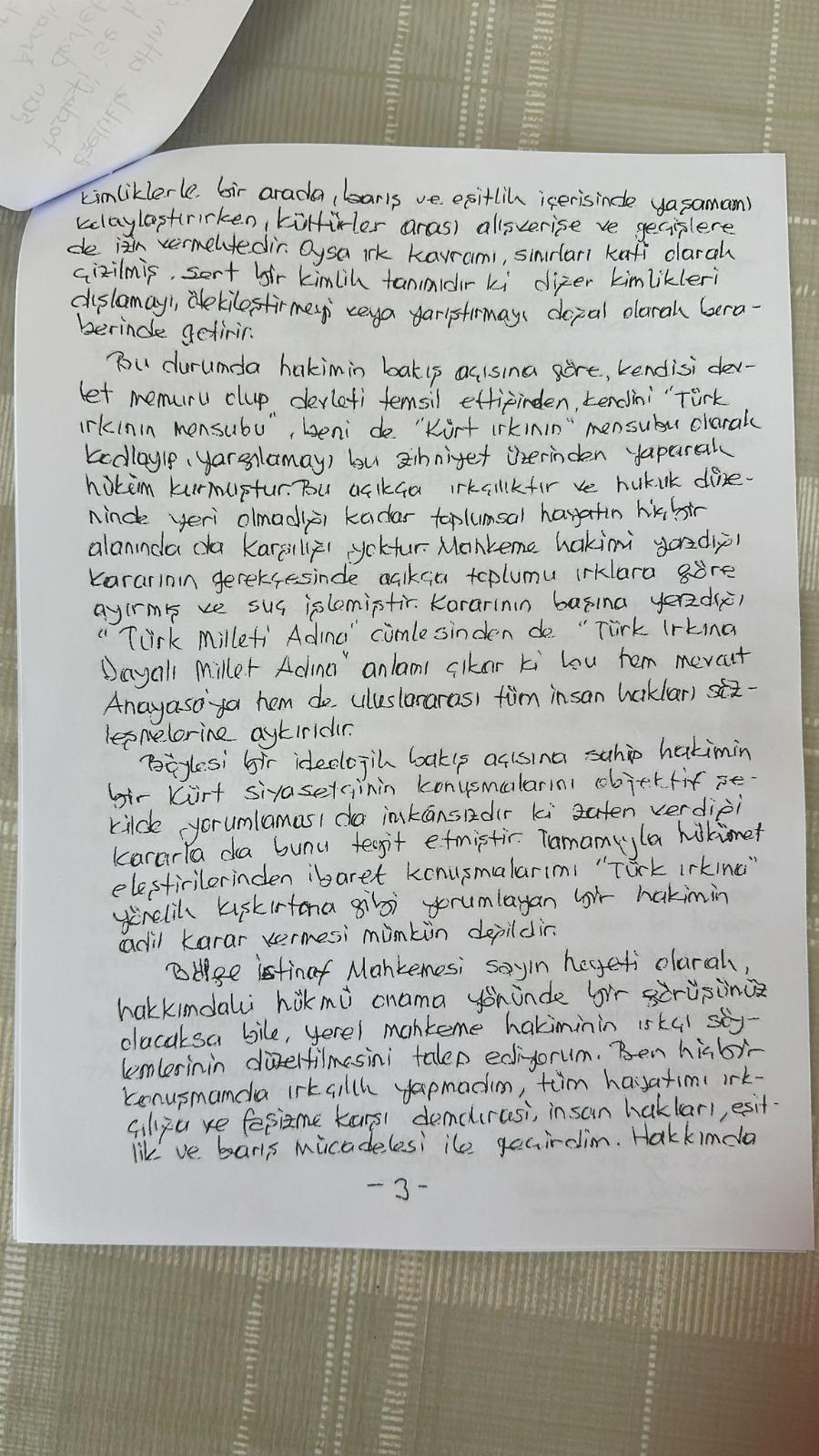 Mahkeme, Demirtaş'ı, 'Kürt ırkını kışkırtmakla' suçladı