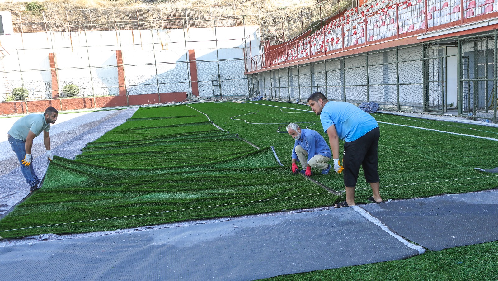 Bayraklı'da Şehit Ümit Boz Spor Tesisi yenileniyor