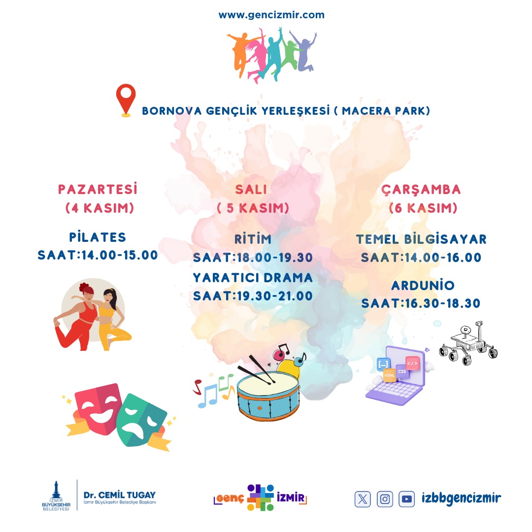 Genç İzmir'in yeni sezon kursları başlıyor