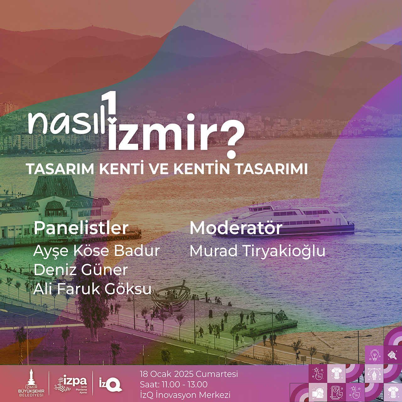 “Nasıl Bir İzmir” panel serisi sürüyor Konu “Tasarım Kenti ve Kentin Tasarımı”