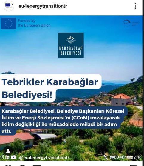 Hedef iklim değişikliğine ve afetlere karşı dirençli Karabağlar