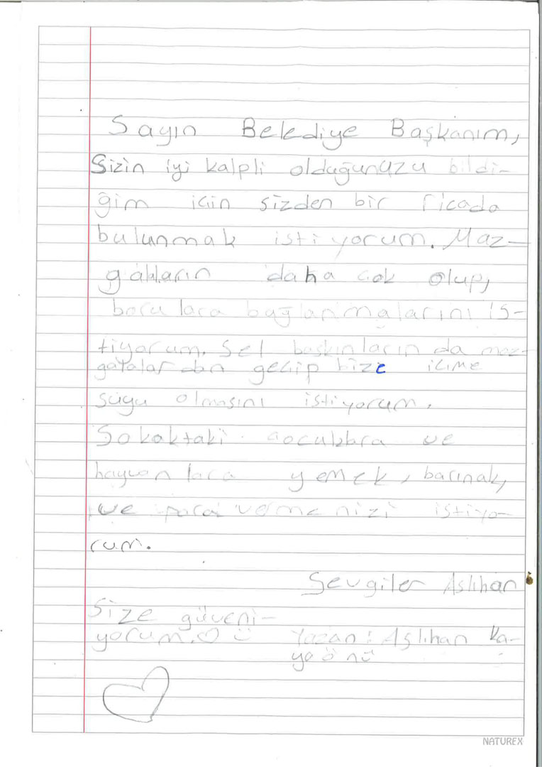 Çocuklardan Başkan Günay’a Mektup Dolu Sevgi