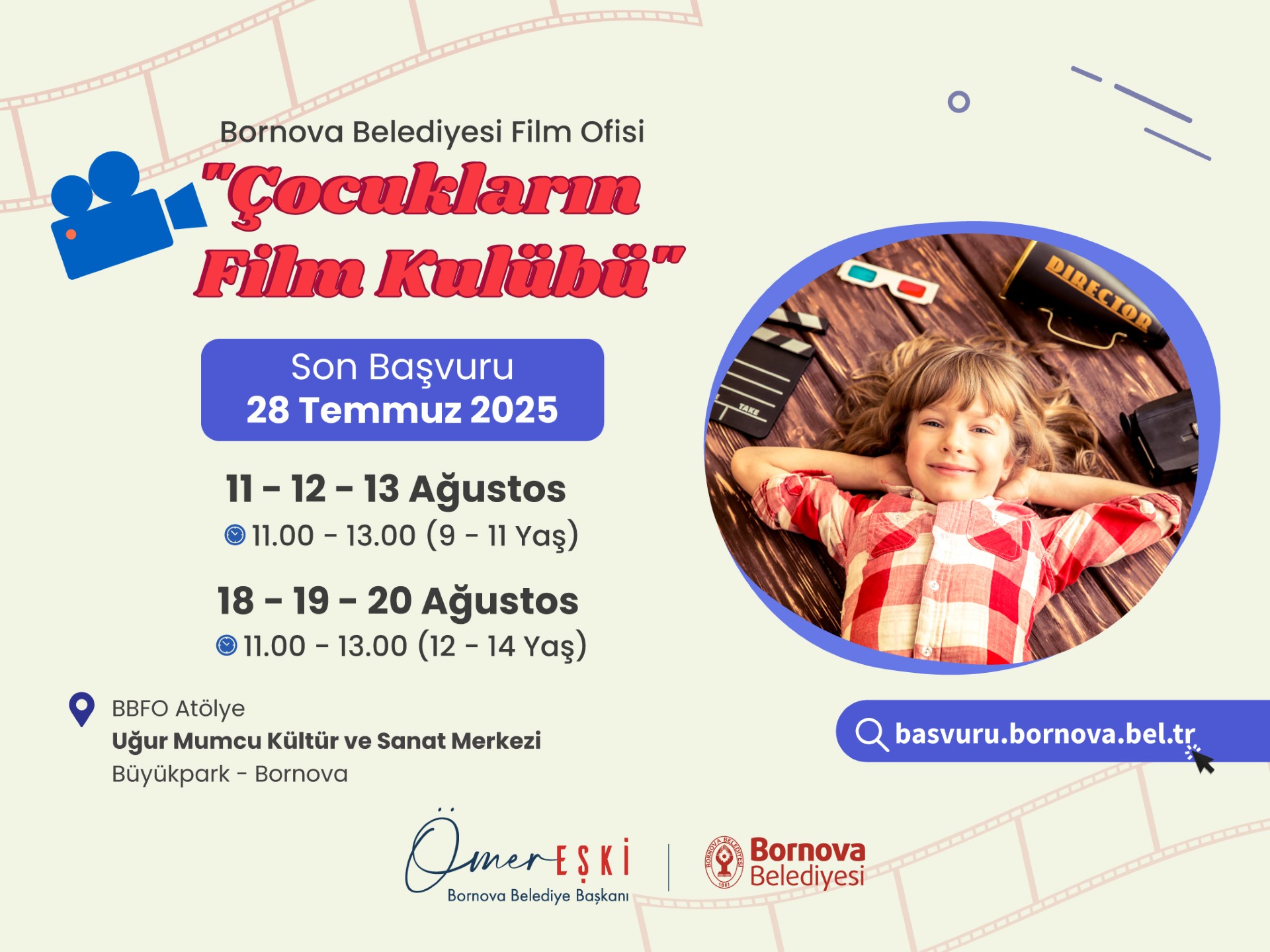 Bornova’da genç yeteneklere sinema yolculuğu