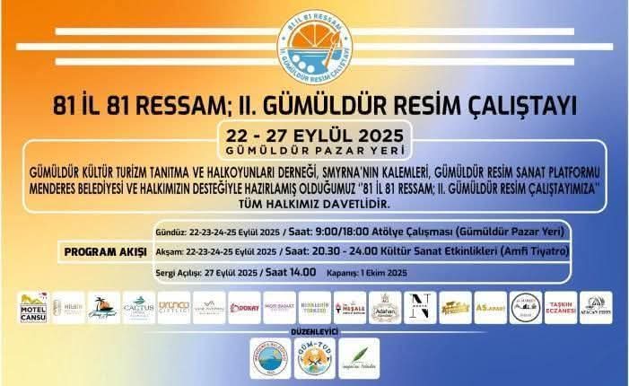 81 İlden 81 Ressam Menderes’te