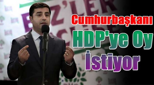 Demirtaş: Cumhurbaşkanı HDP'ye oy istiyor