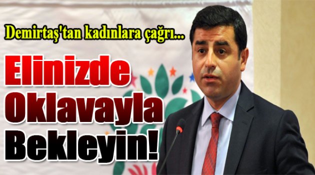 Demirtaş: Elinizde oklavayla bekleyin