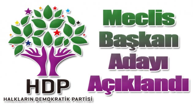 Demirtaş, Meclis Başkan Adayını Açıkladı...