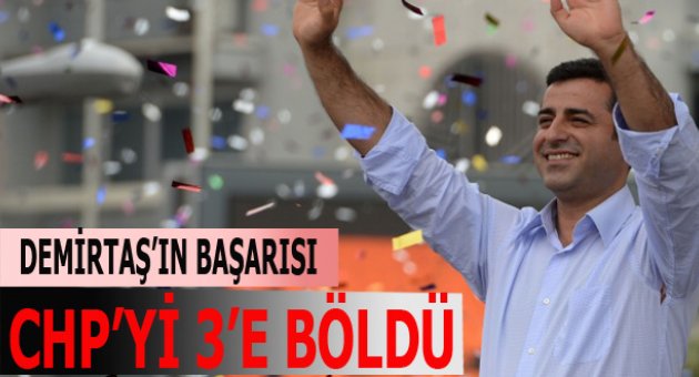 Demirtaş&#039;ın başarısı CHP&#039;yi vurdu