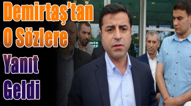 Demirtaş'tan Erdoğan'a telefon yanıtı