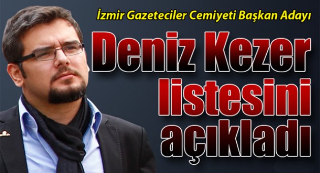 Deniz Kezer, listesini açıkladı